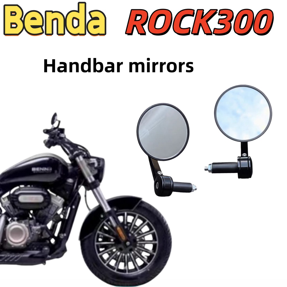 Mirror Handlebar Convex - ベンダ グレイストーン ROCK 300 バックミラー、ハンドルバーミラー、凸面バックミラー、BD300-16 バイク純正工場。