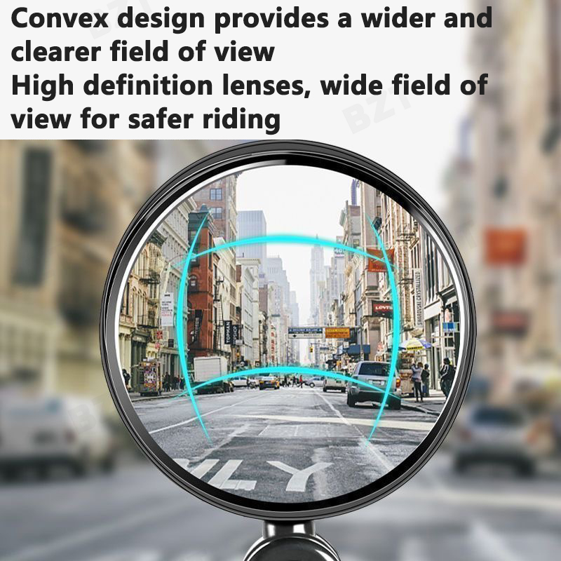 自転車、電動自転車、バイク用ユニバーサルハンドルバーバックミ - Mirror Handlebar Convex のレビューと価格