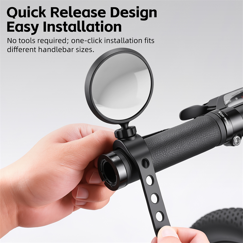 WEST BIKING HD広角自転車バックミラー360 ° - Mirror Handlebar Convex のレビューと価格