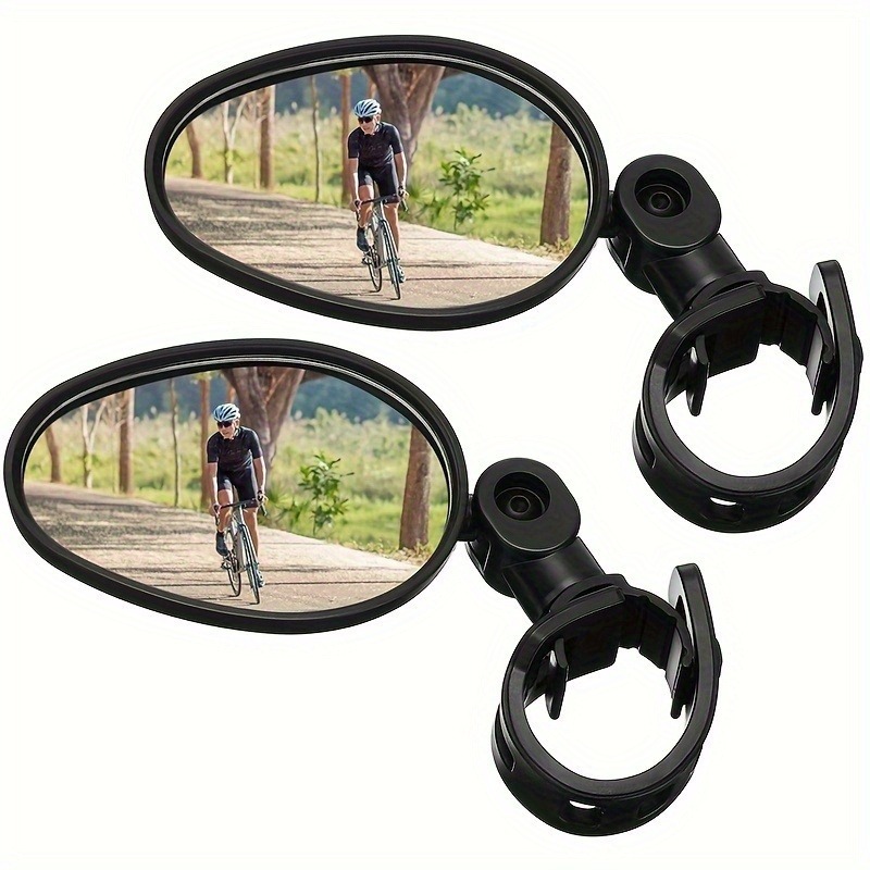 1/2PCS バイクミラー、サイクリング用アクリル凸型楕円形 - Mirror Handlebar Convex のレビューと価格