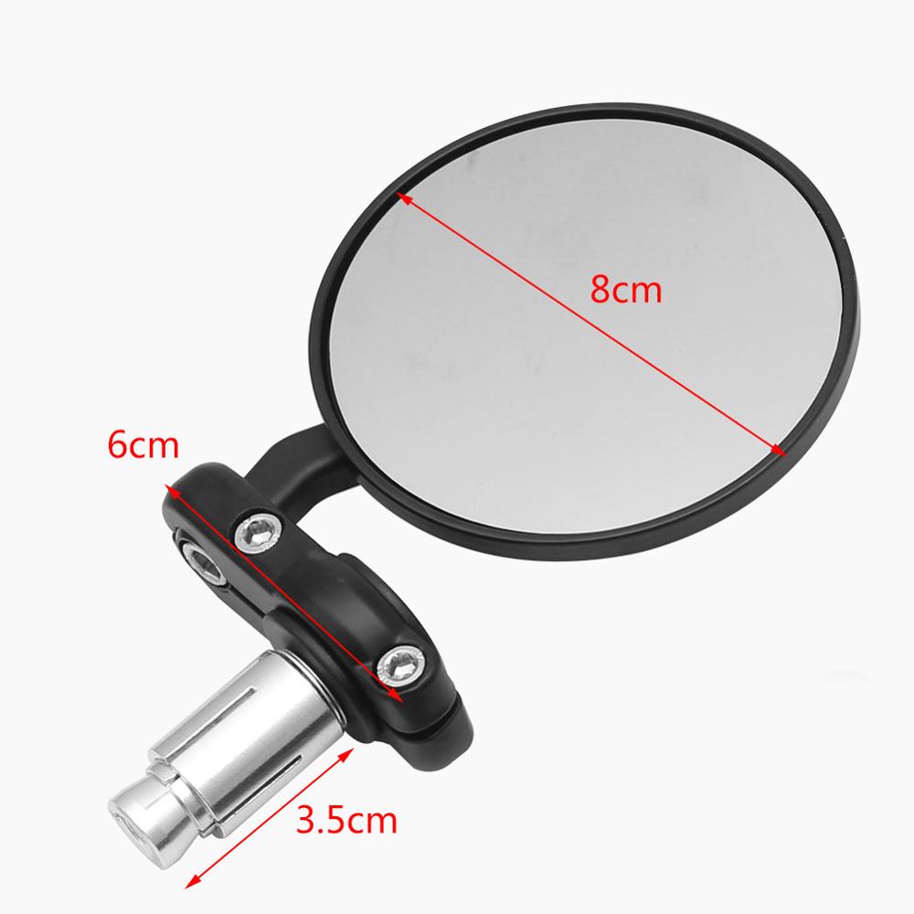 2個入り バイクミラー ラウンドバーエンド コンベックスハン - Mirror Handlebar Convex のレビューと価格