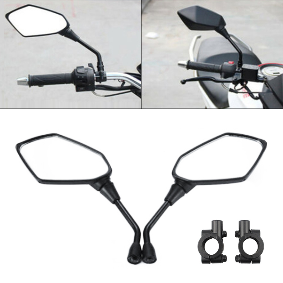 2個ユニバーサルオートバイ凸リアビューミラー10ミリメートル - Mirror Handlebar Convex のレビューと価格